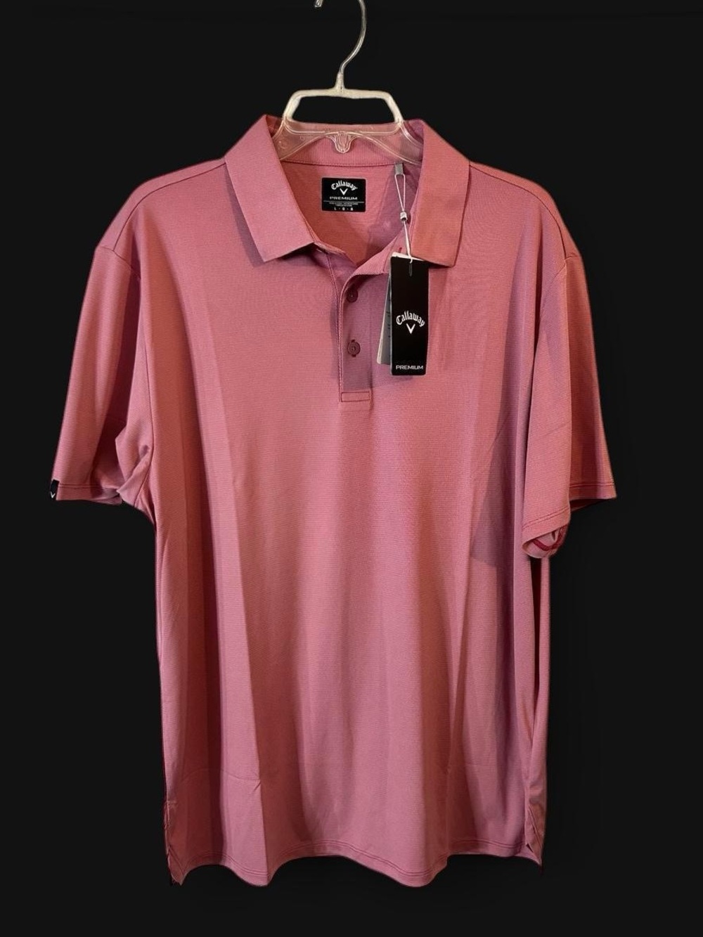 Callaway Premium Polygiene StayFresh Technology Men’s Dusty Mesa Rose Polo Shirt